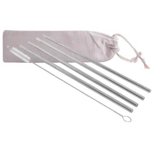 5-Piece SS Straws & Pipe Cleaner Display